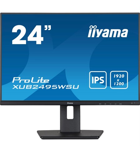 Iiyama ProLite XUB2495WSU-B5 IPS Monitor, 24 Inch, Black