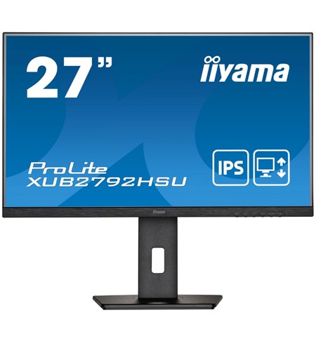 Iiyama ProLite XUB2792HSU-B5 Full HD LED Monitor, 27 Inch, Black