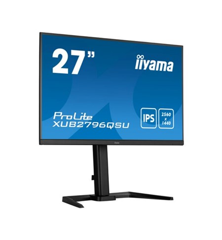Iiyama ProLite XUB2796QSU-B5 Computer Monitor, 27 Inch, Wide Quad HD, Black