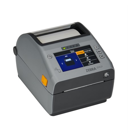 ZD621D Linerless Label Printer - 203 dpi, Colour LCD, USB, Ethernet, Serial, Wi-Fi, Bluetooth 4, Cutter & Label Taken Sensor