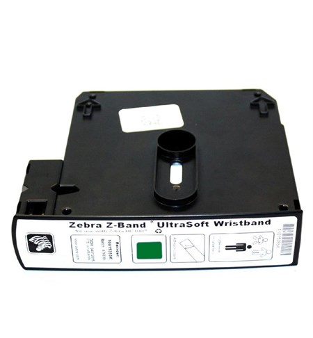 Z-Band Direct Green Wristband Cartridge, 25.4 x 279.4mm