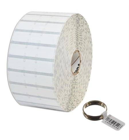 10010065 Zebra 8000D Jewellery 56 x 13mm Direct Thermal Polypropylene Label (with flaps)