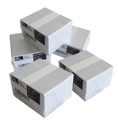 104523-111 - Zebra Premier (PVC) Blank White Cards
