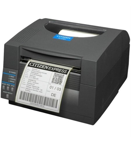CL-S521II Desktop Label Printer, 203 dpi, EPLII, ZPLII, Datamax, Multi-IF (Ethernet, Premium), Black 