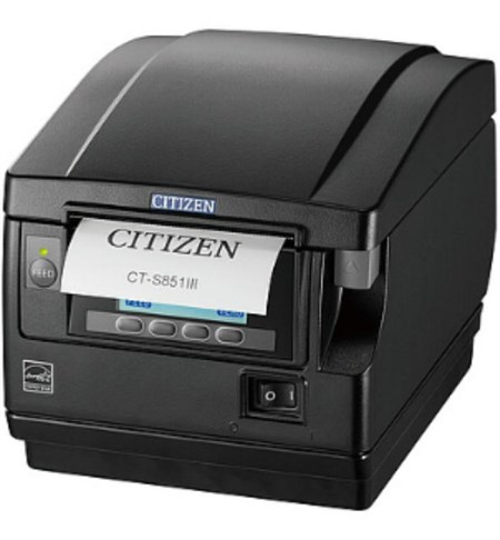 Citizen CT-S851III 3 Inch POS Direct Thermal Receipt Printer, USB + Bluetooth Interface