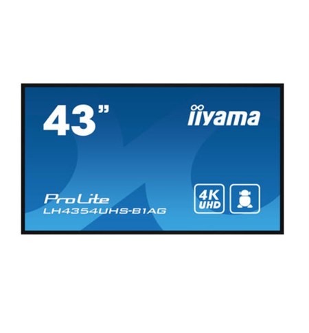 Iiyama ProLite LH4354UHS-B1AG 43 Inch 4K UHD Digital Signage Display