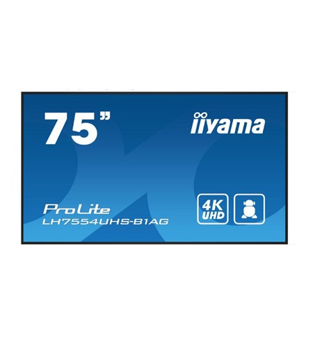 Iiyama ProLite LH7554UHS-B1AG 75 Inch 4K UHD Digital Signage Display