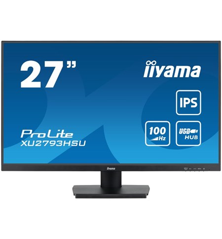 Iiyama ProLite XU2793HSU-B6 Computer Monitor, 27 Inch, Full HD, Black