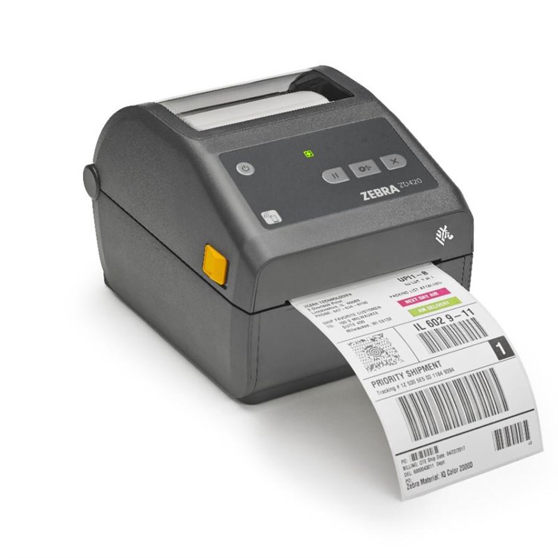 Direct Thermal Zebra ZD420 Barcode Label Printer Renewed Power Cable Included USB Bluetooth Interfaces 4-Inch 203dpi WiFi 